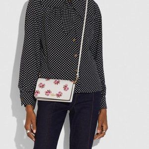 (NWOT) Coach Hayden Foldover Crossbody Clutch With Floral Print
